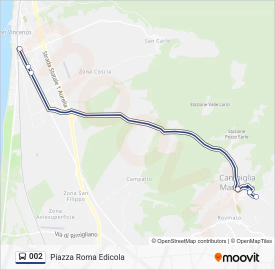 002 Bus Line Map