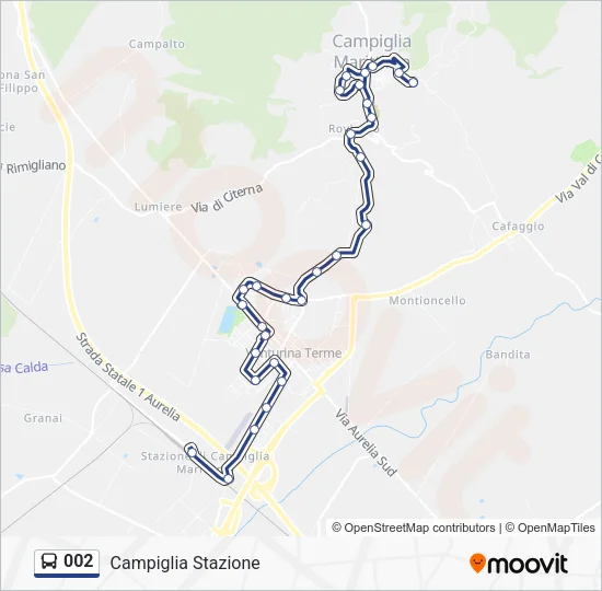 002 Bus Line Map