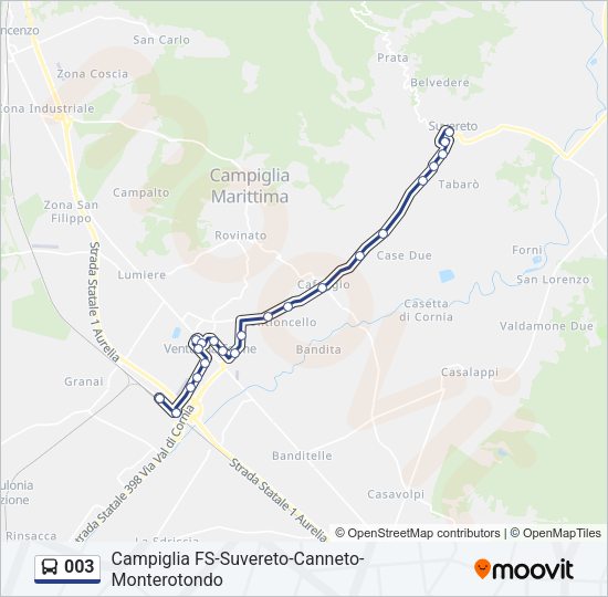 003 Bus Line Map