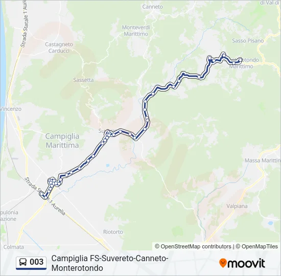 003 Bus Line Map