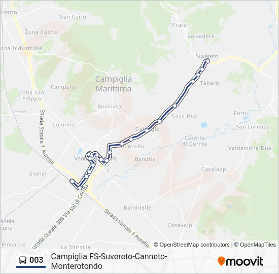 003 Bus Line Map