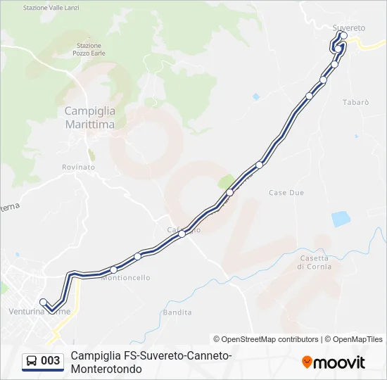003 Bus Line Map