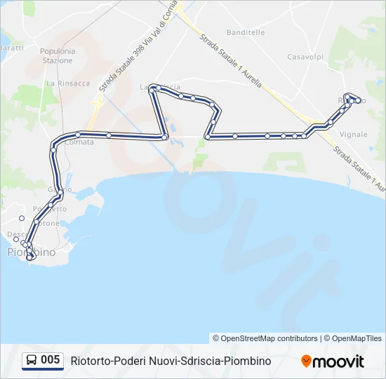 005 Bus Line Map