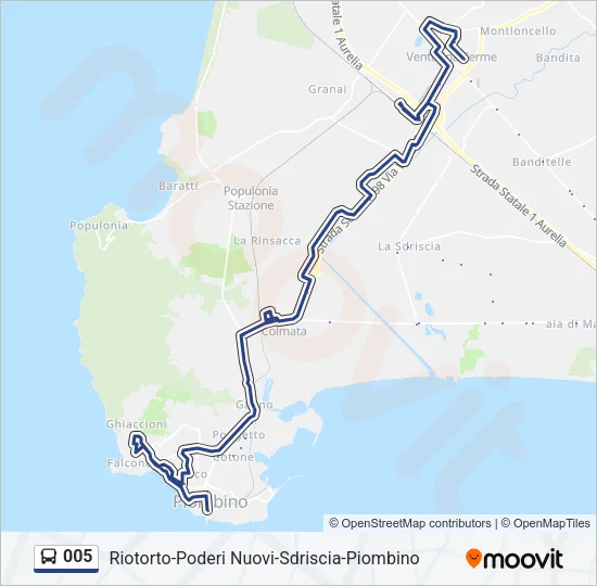 005 Bus Line Map