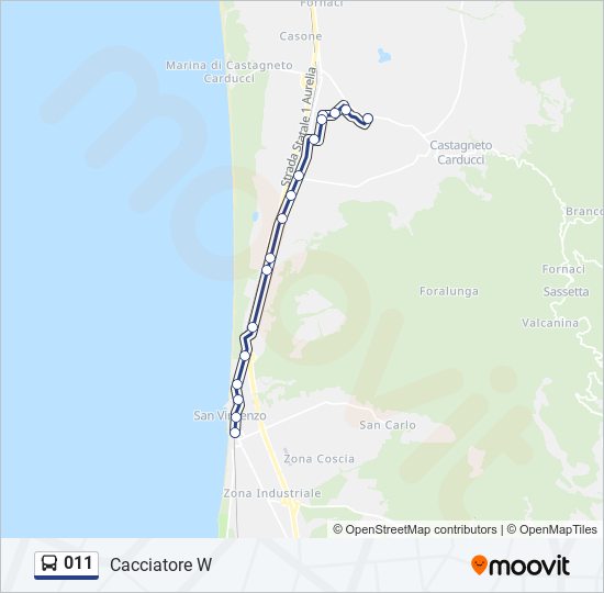 011 bus Line Map