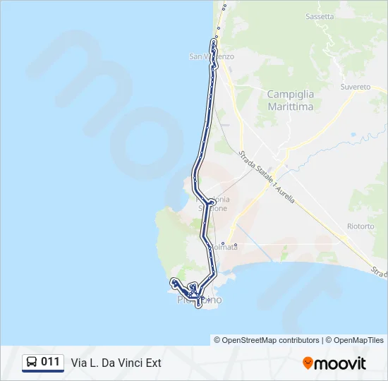 011 Bus Line Map