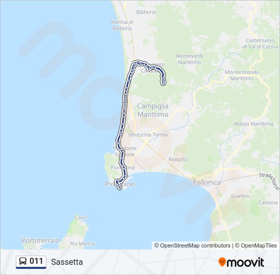 011 Bus Line Map