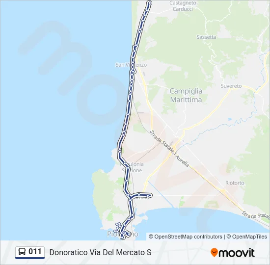 011 Bus Line Map