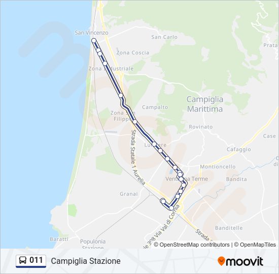 011 Bus Line Map