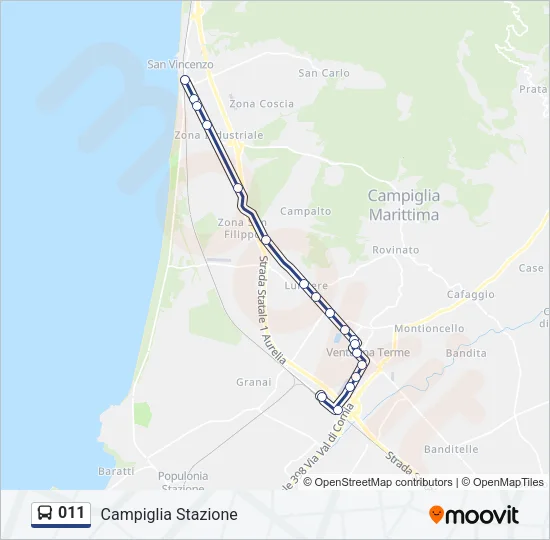 011 Bus Line Map