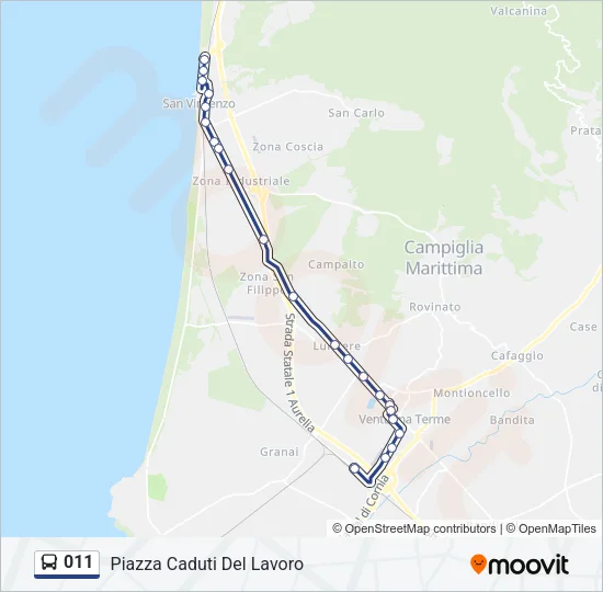 011 Bus Line Map