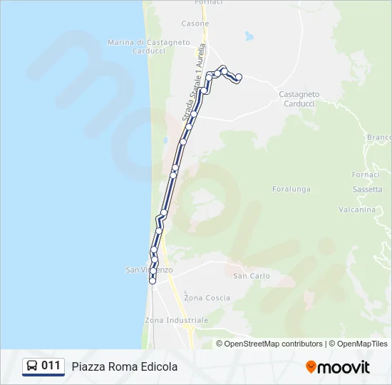 011 Bus Line Map