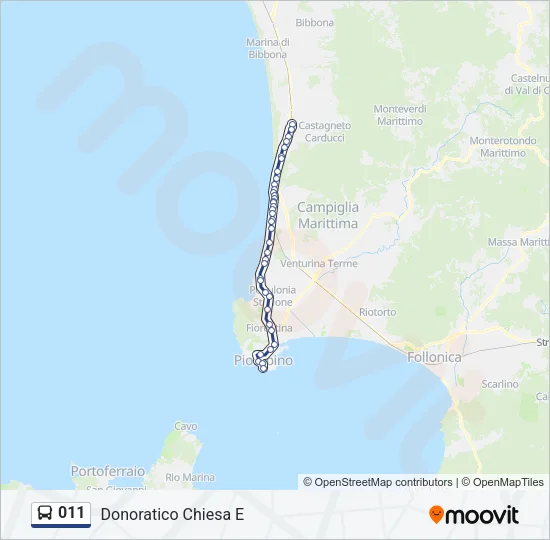011 Bus Line Map