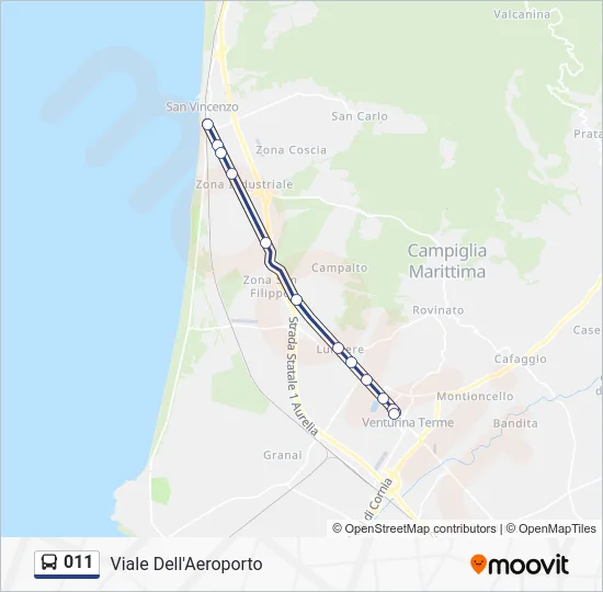 011 Bus Line Map