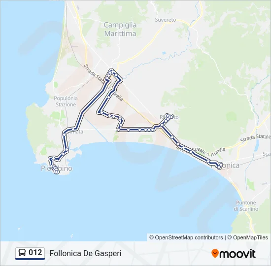 012 Bus Line Map