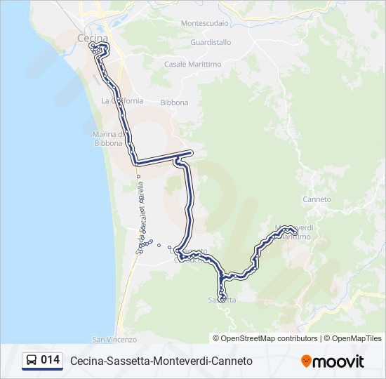 014 bus Line Map