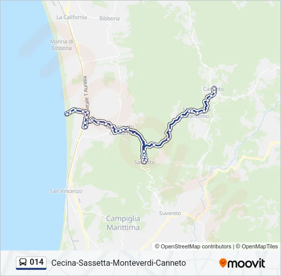 014 Bus Line Map