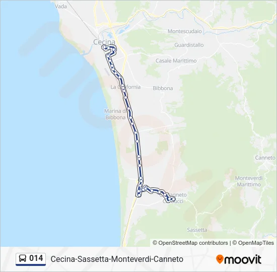 014 Bus Line Map