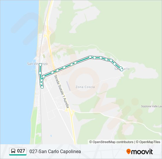 027 bus Line Map