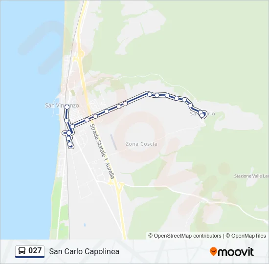 027 Bus Line Map