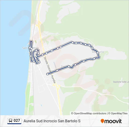 027 Bus Line Map