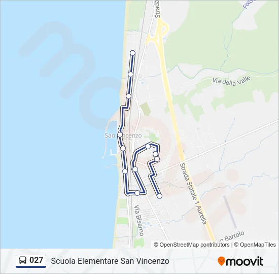 027 Bus Line Map