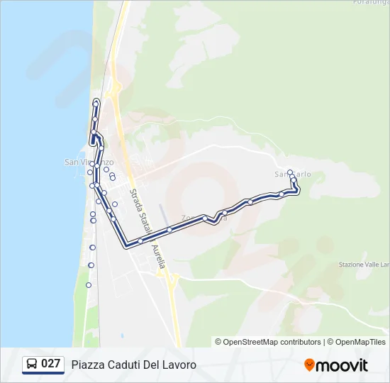 027 Bus Line Map