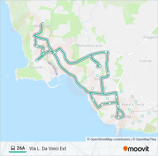 26A Bus Line Map