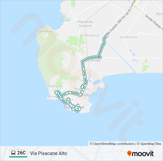 26C bus Line Map