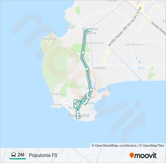 26I Bus Line Map