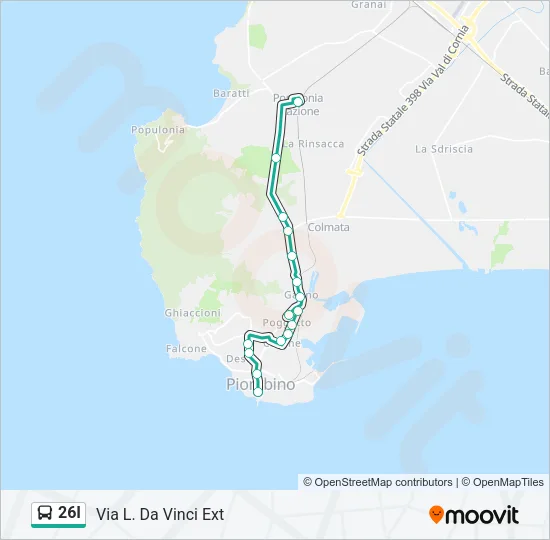 26I Bus Line Map