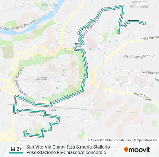 2+ Bus Line Map