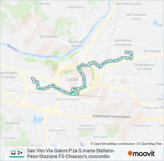 2+ Bus Line Map