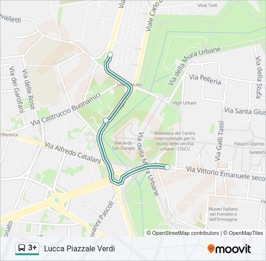 3+ Bus Line Map