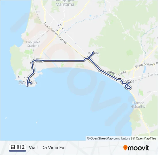 012 Bus Line Map