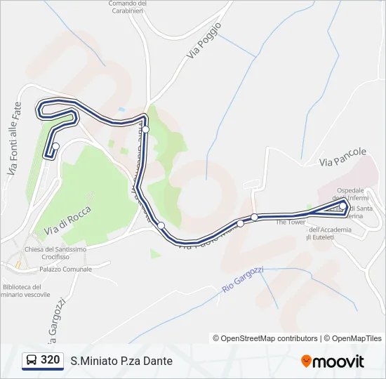 320 Bus Line Map