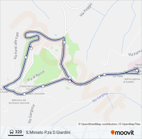 320 Bus Line Map