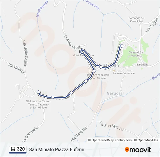 320 Bus Line Map