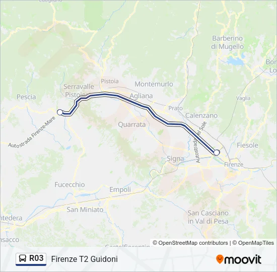 R03 Bus Line Map