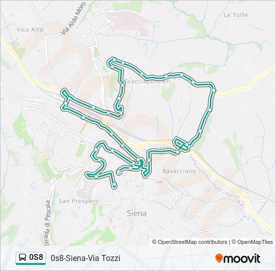 0s8 Route: Schedules, Stops & Maps - 0s8-Siena-Via Tozzi (Updated)