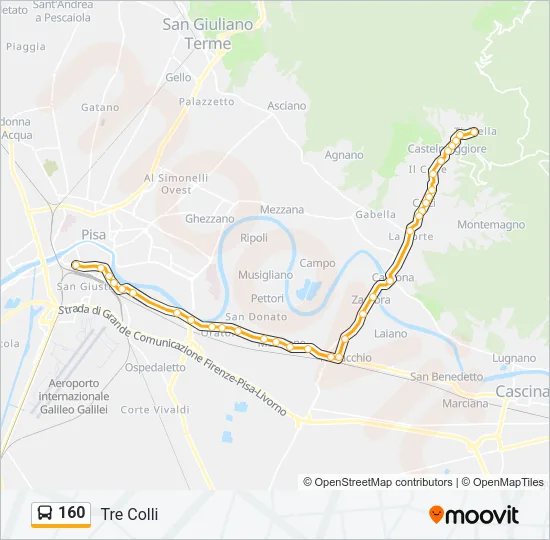 160  Line Map
