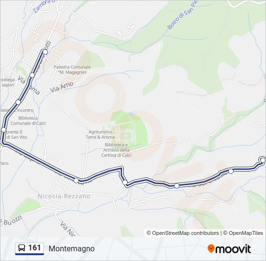 Percorso linea  161