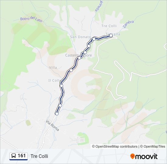 161 Bus Line Map