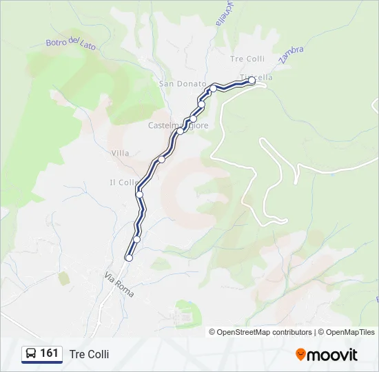 161 Bus Line Map