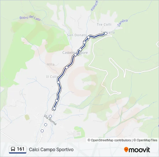 161 Bus Line Map