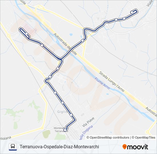 LD-TB-VERDE bus Line Map