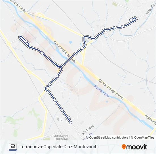 LD-TB-VERDE Bus Line Map