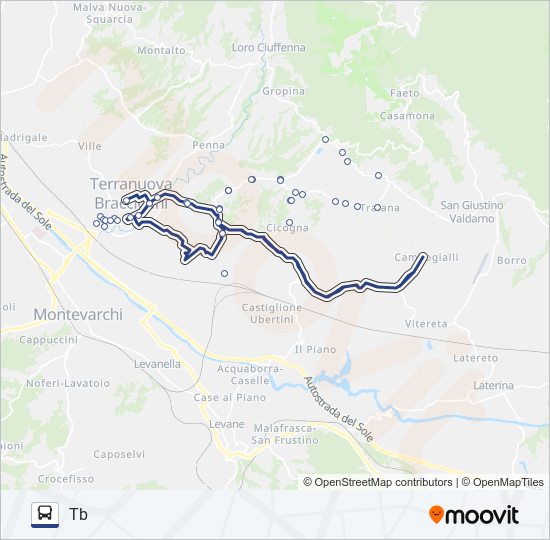 LD-TB-LINEA-F bus Line Map