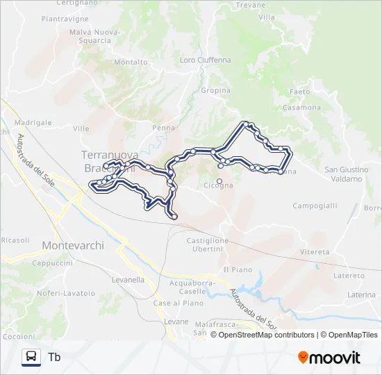 LD-TB-LINEA-F Bus Line Map