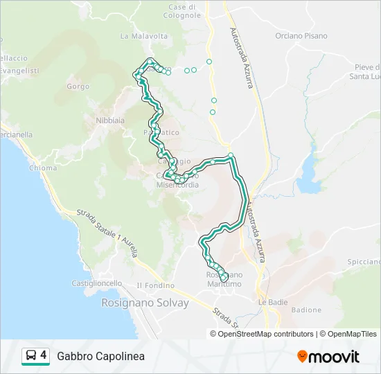4 Bus Line Map